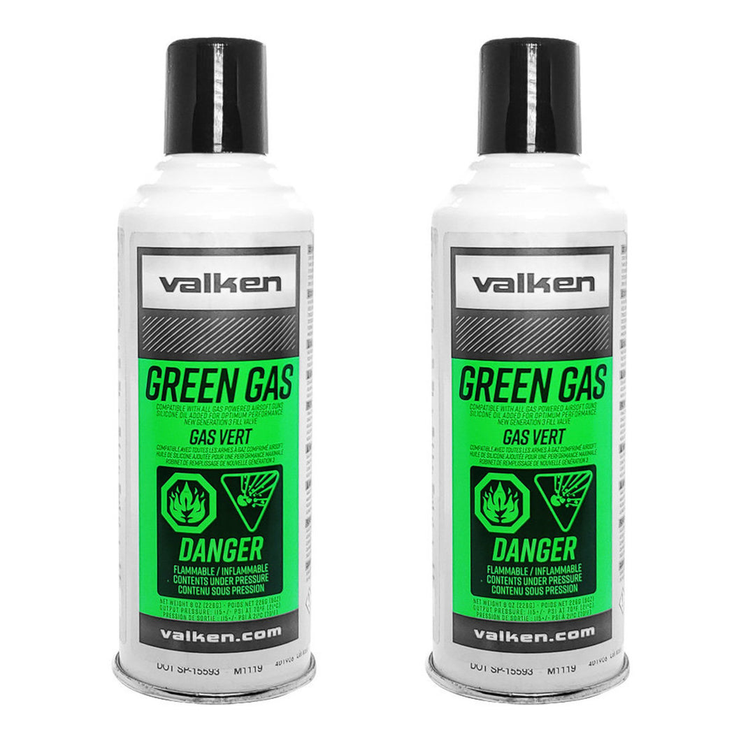 Valken Green Gas 2 PACK - **SHIP UPS GROUND ONLY**